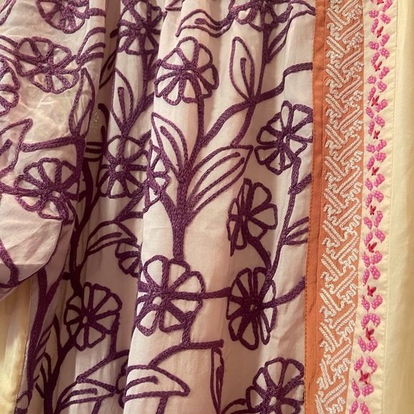 Leifnotes Anthropologie dress beaded size 6 open shoulder - Picture 4 of 10